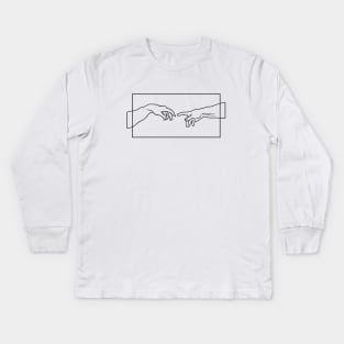 The Creation of Adam Kids Long Sleeve T-Shirt